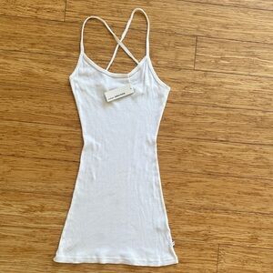 James Perse Cream Cross-Back Camisole
